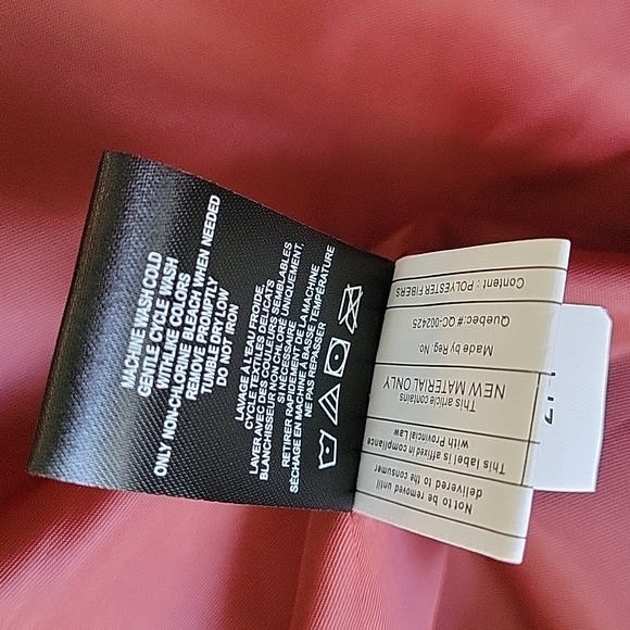 SAM EDELMAN Shirt Knit Trim Puffer Coat, Hooded, Large, Barn Red,NWT - Picture 14 of 14